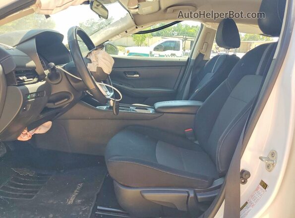 3N1AB8CV4MY276507 2021 NISSAN SENTRA Белый Вид салона спереди