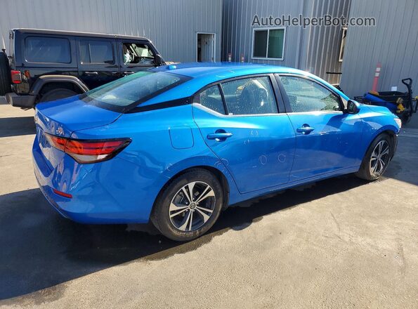 3N1AB8CV4PY228025 2023 NISSAN SENTRA Blue Trasero derecho