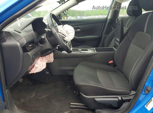3N1AB8CV4PY248100 2023 NISSAN SENTRA Синий Вид салона спереди