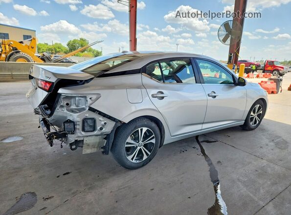 3N1AB8CV4PY271974 2023 NISSAN SENTRA Серебряный Задняя правая четверть