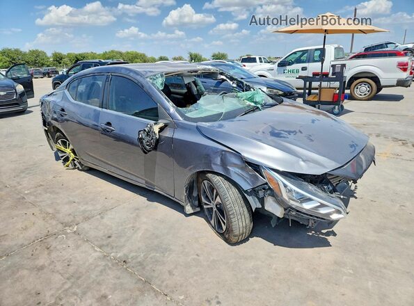 3N1AB8CV4PY286295 2023 NISSAN SENTRA Серый Передняя правая четверть