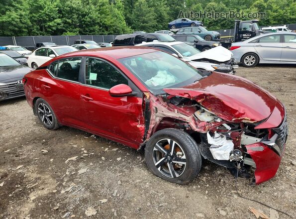 3N1AB8CV4RY210742 2024 NISSAN SENTRA Red Delantero derecho