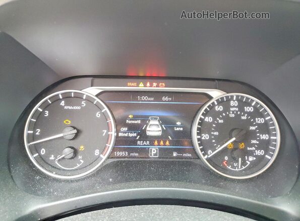3N1AB8CV4RY246012 2024 NISSAN SENTRA Red Widok zestawu wskaźników
