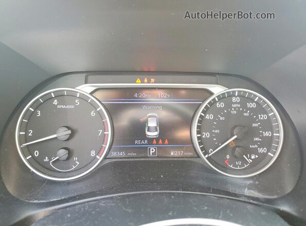 3N1AB8CV4RY293122 2024 NISSAN SENTRA White Widok zestawu wskaźników