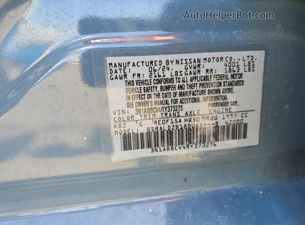 3N1AB8CV4RY373276 2024 NISSAN SENTRA Blue Engine compartment view