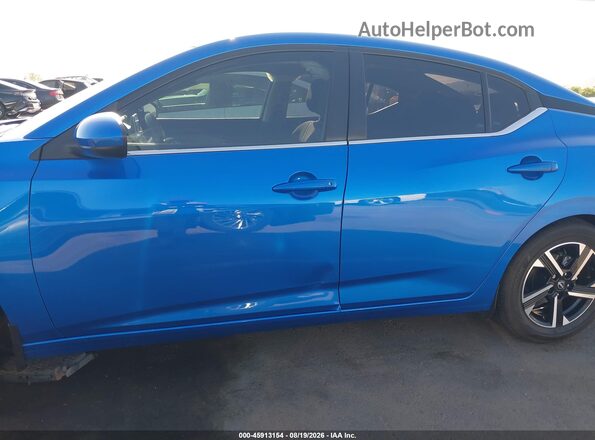 3N1AB8CV4RY380521 2024 NISSAN SENTRA Blue Widok wnętrza 360 stopni