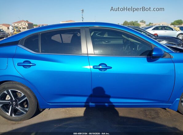 3N1AB8CV4RY380521 2024 NISSAN SENTRA Blue Widok wnętrza z tyłu