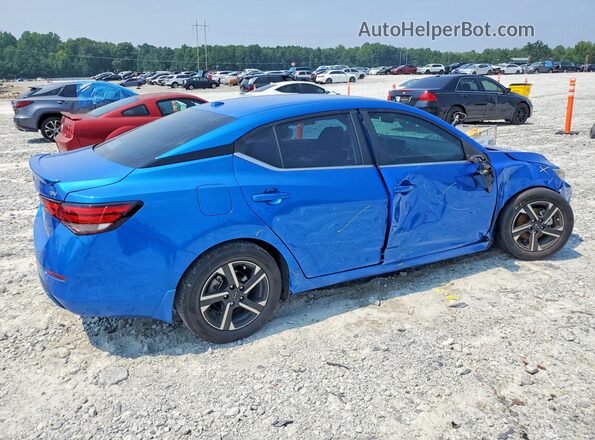 3N1AB8CV4RY384097 2024 NISSAN SENTRA Синий Задняя правая четверть