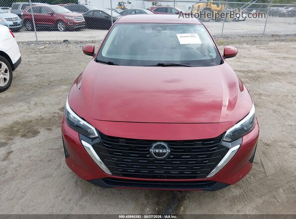 3N1AB8CV4SY286743 2025 NISSAN SENTRA Red Вид щитка приладів