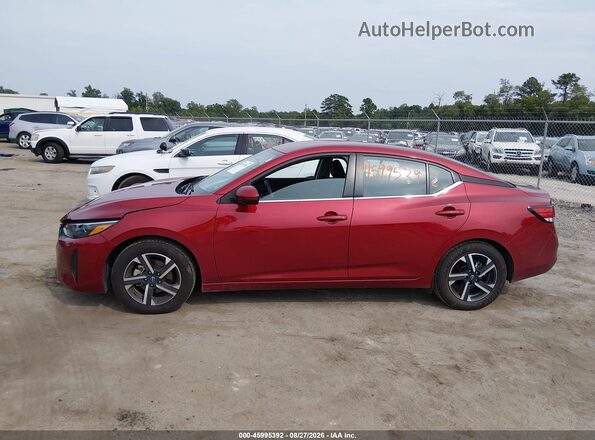 3N1AB8CV4SY286743 2025 NISSAN SENTRA Red Панорамний вид салону 360°