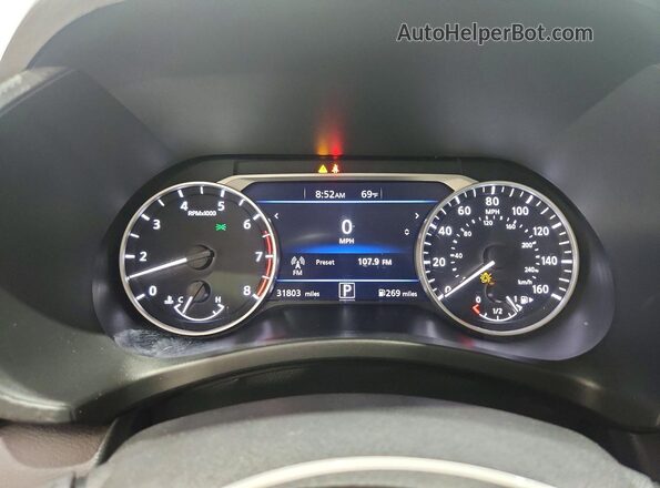 3N1AB8CV4SY288010 2025 NISSAN SENTRA Black Вид щитка приладів