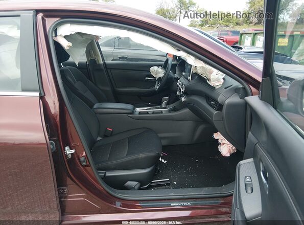 3N1AB8CV4SY322432 2025 NISSAN SENTRA Maroon Սալոնի դիմացի տեսք