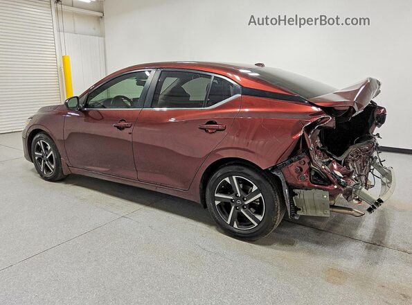 3N1AB8CV4SY346844 2025 NISSAN SENTRA Burgundy Tył lewy