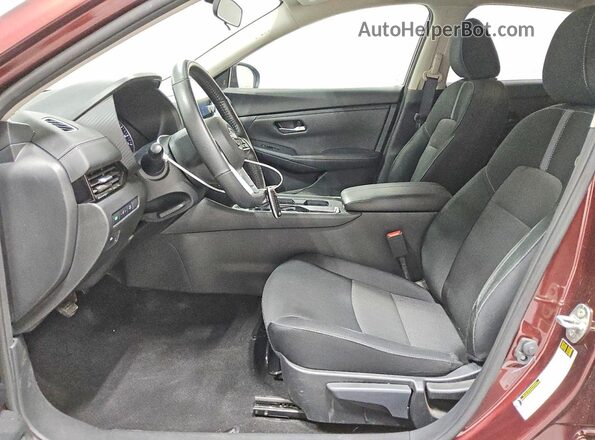 3N1AB8CV4SY346844 2025 NISSAN SENTRA Burgundy Widok wnętrza z przodu