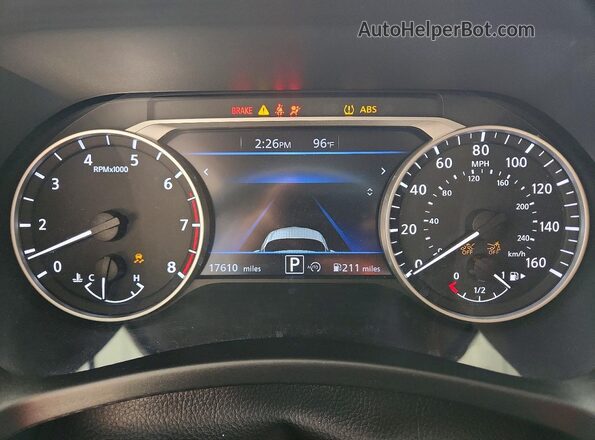 3N1AB8CV4SY373722 2025 NISSAN SENTRA Gray ხელსაწყოთა პანელის ხედი