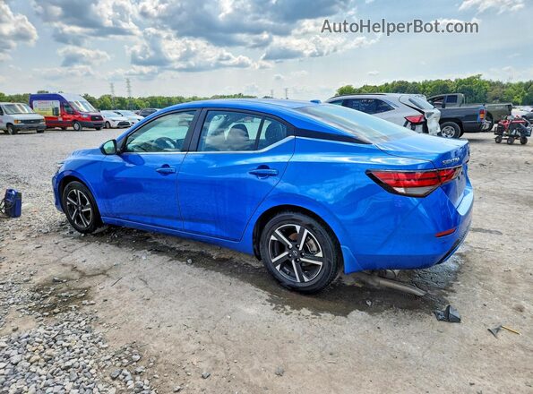3N1AB8CV4SY380587 2025 NISSAN SENTRA Blue Trasero izquierdo