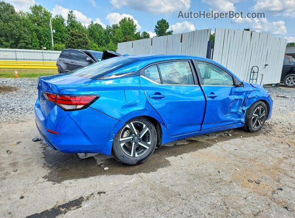 3N1AB8CV4SY380587 2025 NISSAN SENTRA Blue Trasero derecho