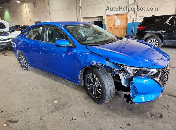 3N1AB8CV4SY385918 2025 NISSAN SENTRA Blue წინა მარჯვენა