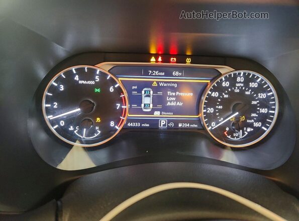 3N1AB8CV4SY385918 2025 NISSAN SENTRA Blue ხელსაწყოთა პანელის ხედი