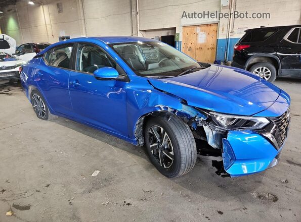 3N1AB8CV4SY385918 2025 NISSAN SENTRA Blue VIN კოდის სტიკერის ხედი