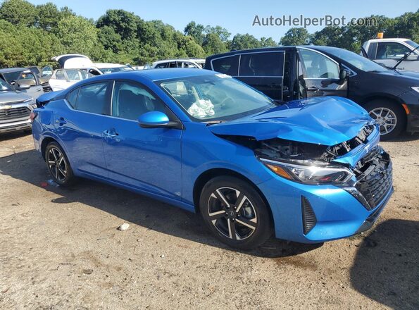 3N1AB8CV4SY389760 2025 NISSAN SENTRA Blue Widok naklejki z numerem VIN