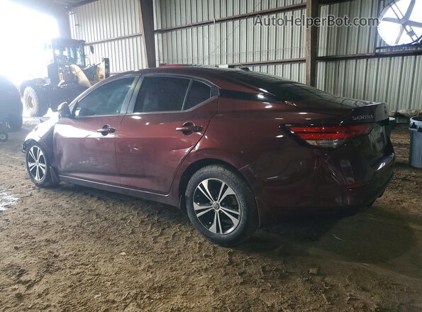 3N1AB8CV5MY222357 2021 NISSAN SENTRA Красный Задняя левая четверть