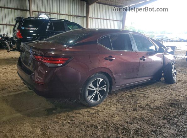3N1AB8CV5MY222357 2021 NISSAN SENTRA Красный Задняя правая четверть