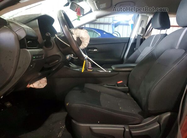 3N1AB8CV5MY222357 2021 NISSAN SENTRA Красный Вид салона спереди
