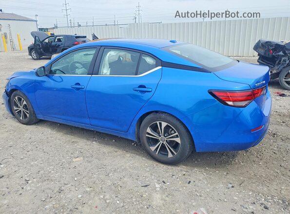 3N1AB8CV5MY223685 2021 NISSAN SENTRA Синий Задняя левая четверть