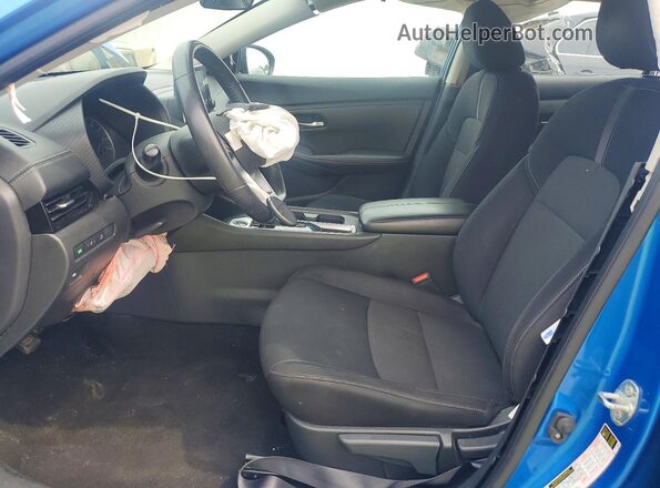 3N1AB8CV5MY223685 2021 NISSAN SENTRA Синий Вид салона спереди