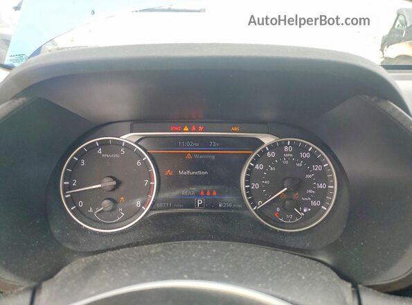 3N1AB8CV5MY223685 2021 NISSAN SENTRA Синий Вид щитка приборов