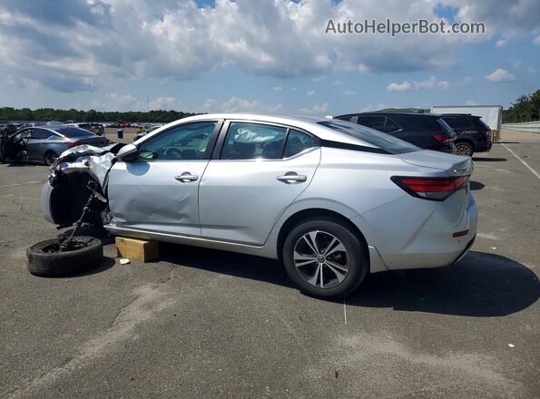 3N1AB8CV5MY225582 2021 NISSAN SENTRA Серебряный Задняя левая четверть