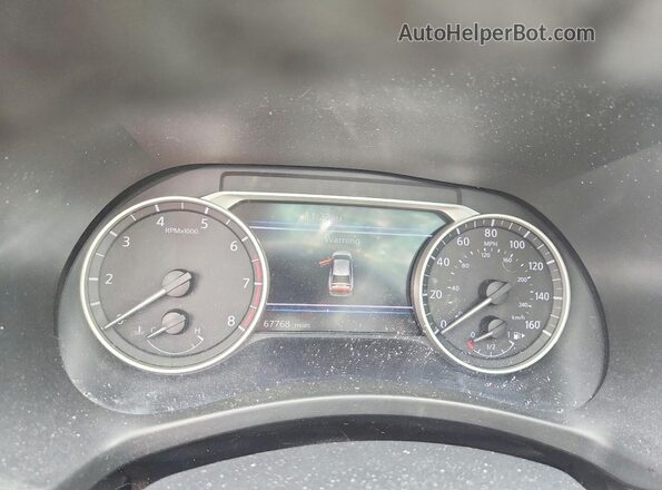 3N1AB8CV5MY225601 2021 NISSAN SENTRA Silver Вид щитка приладів