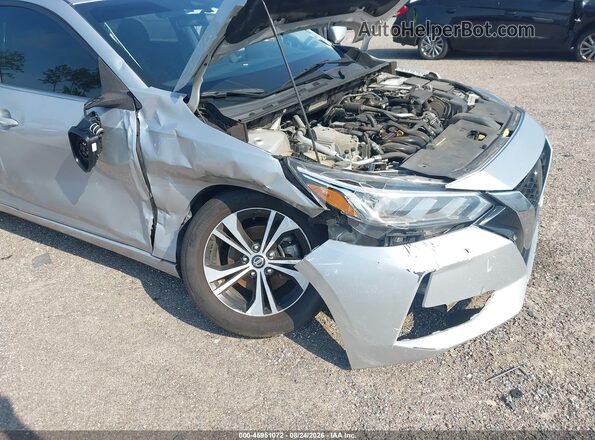 3N1AB8CV5MY249428 2021 NISSAN SENTRA Silver Դիմացի տեսք