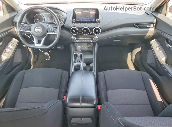 3N1AB8CV5MY277097 2021 NISSAN SENTRA Burgundy Dashboard view