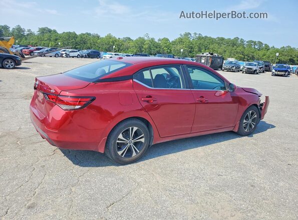 3N1AB8CV5MY277097 2021 NISSAN SENTRA Burgundy Rear right
