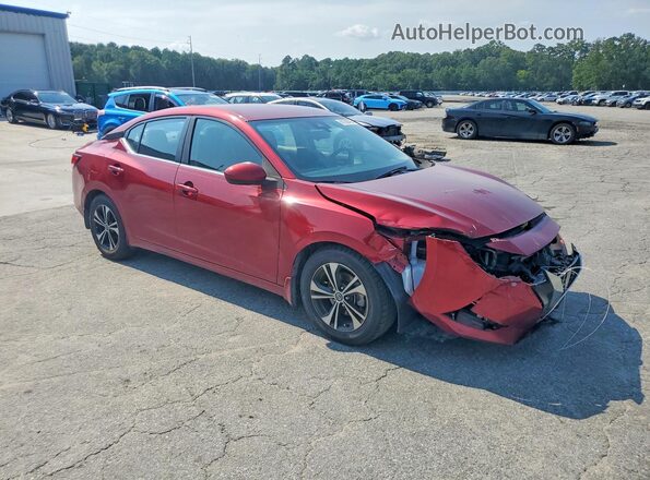 3N1AB8CV5MY277097 2021 NISSAN SENTRA Burgundy Front right