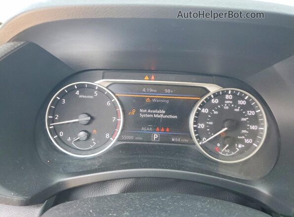 3N1AB8CV5MY277097 2021 NISSAN SENTRA Burgundy Instrument cluster view
