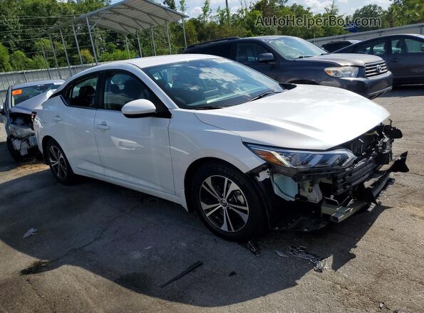 3N1AB8CV5MY279836 2021 NISSAN SENTRA White Delantero derecho