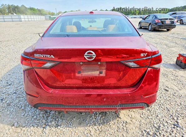 3N1AB8CV5MY284020 2021 NISSAN SENTRA Maroon Widok z tyłu