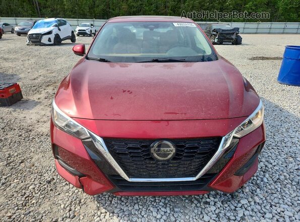 3N1AB8CV5MY284020 2021 NISSAN SENTRA Maroon Widok z przodu