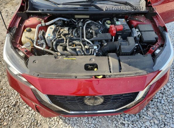 3N1AB8CV5MY284020 2021 NISSAN SENTRA Maroon Widok wnętrza z tyłu