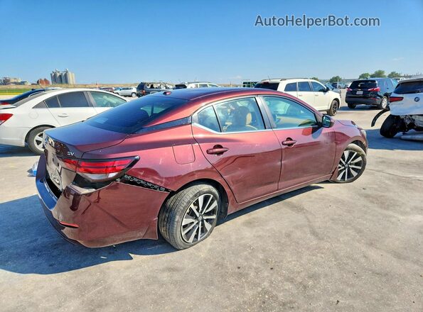 3N1AB8CV5MY293946 2021 NISSAN SENTRA Maroon უკანა მარჯვენა