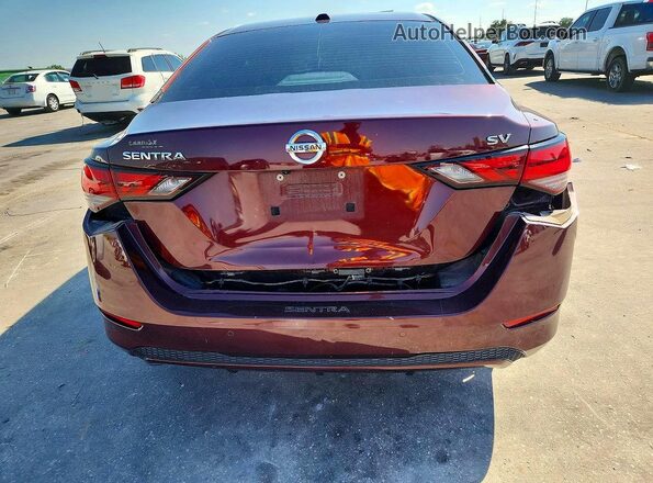 3N1AB8CV5MY293946 2021 NISSAN SENTRA Maroon უკანა ხედი