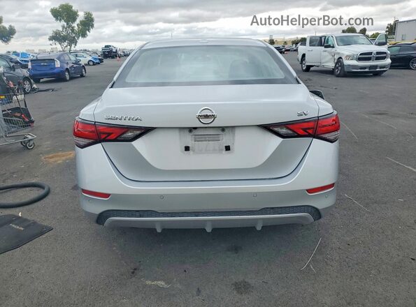 3N1AB8CV5MY294689 2021 NISSAN SENTRA Серебряный Вид сзади
