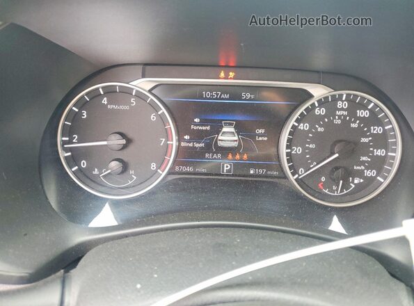 3N1AB8CV5MY294689 2021 NISSAN SENTRA Серебряный Вид щитка приборов