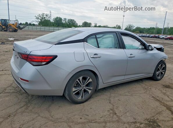 3N1AB8CV5MY308591 2021 NISSAN SENTRA Silver Trasero derecho