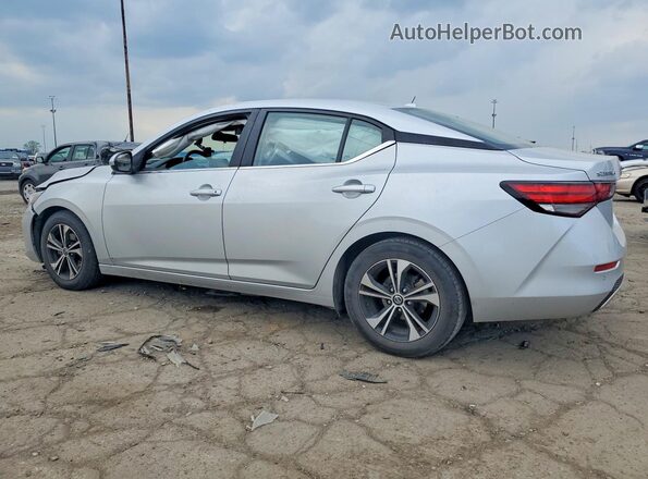3N1AB8CV5MY308591 2021 NISSAN SENTRA Silver Trasero izquierdo