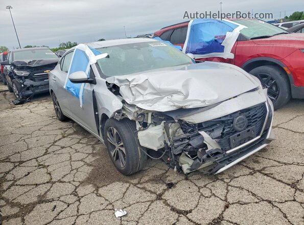 3N1AB8CV5MY308591 2021 NISSAN SENTRA Silver Delantero derecho