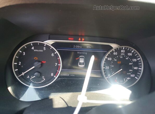 3N1AB8CV5MY319218 2021 NISSAN SENTRA Темно-бордовый Вид щитка приборов